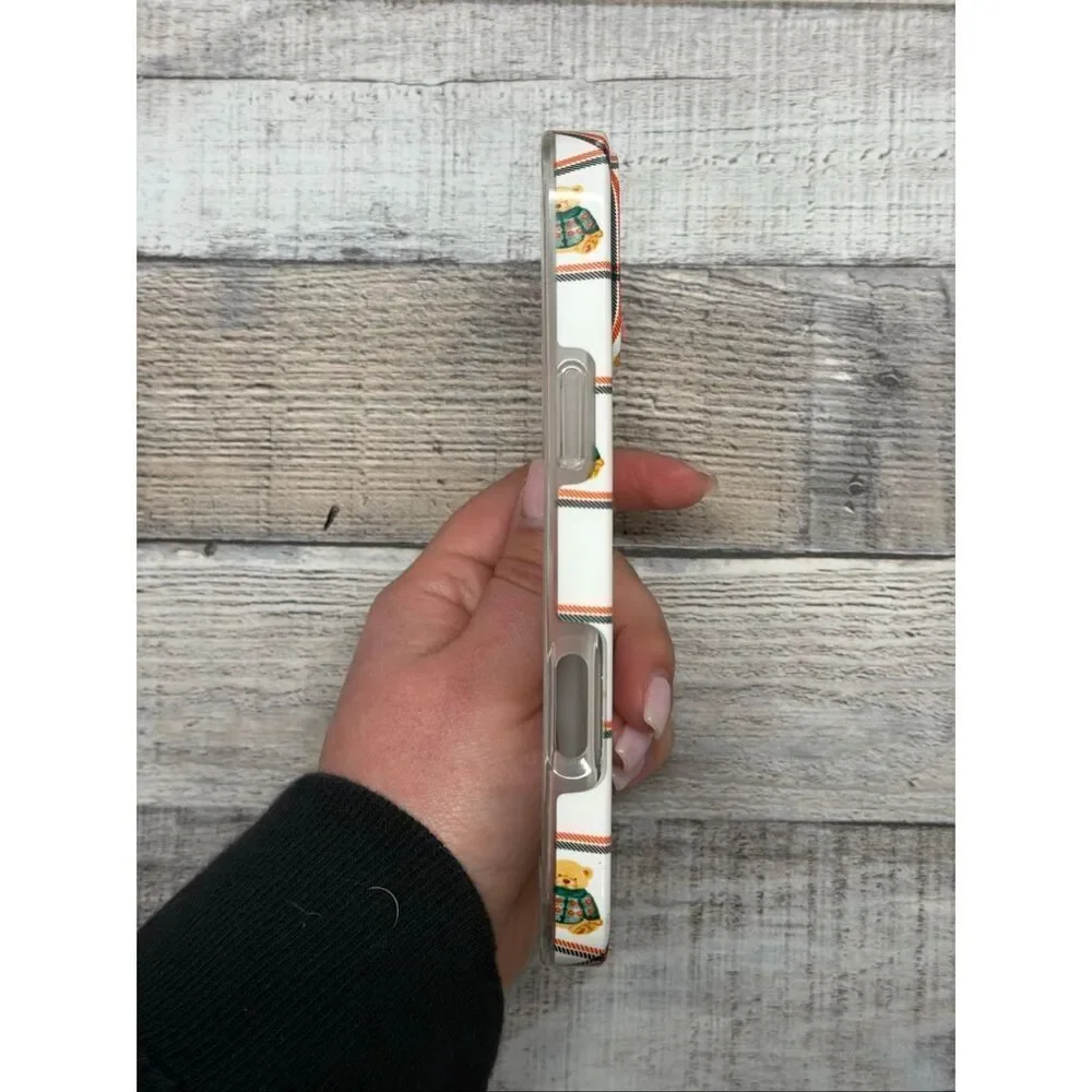 Casely Teddy Bear Sweaters Red Green Striped IPhone 17 Pro Max Case MagSafe